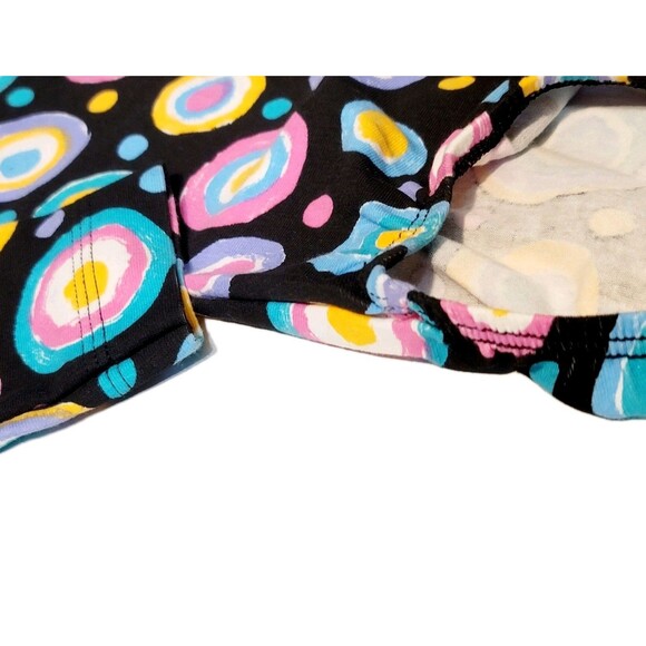 GK Elite VTG Retro 60s Concentric Circles LS Cotton Leotard Bodysuit AS Adult S - Picture 4 of 15